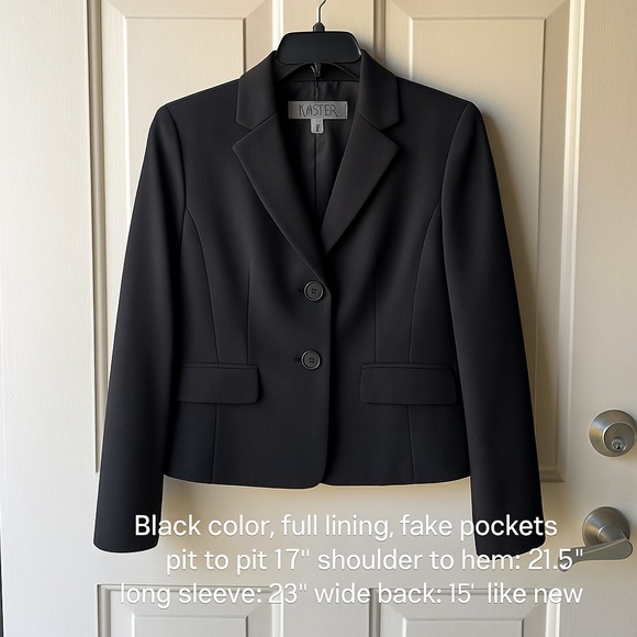 Kasper Women’s Black Blazer - Size 2P. - Picture 1 of 12